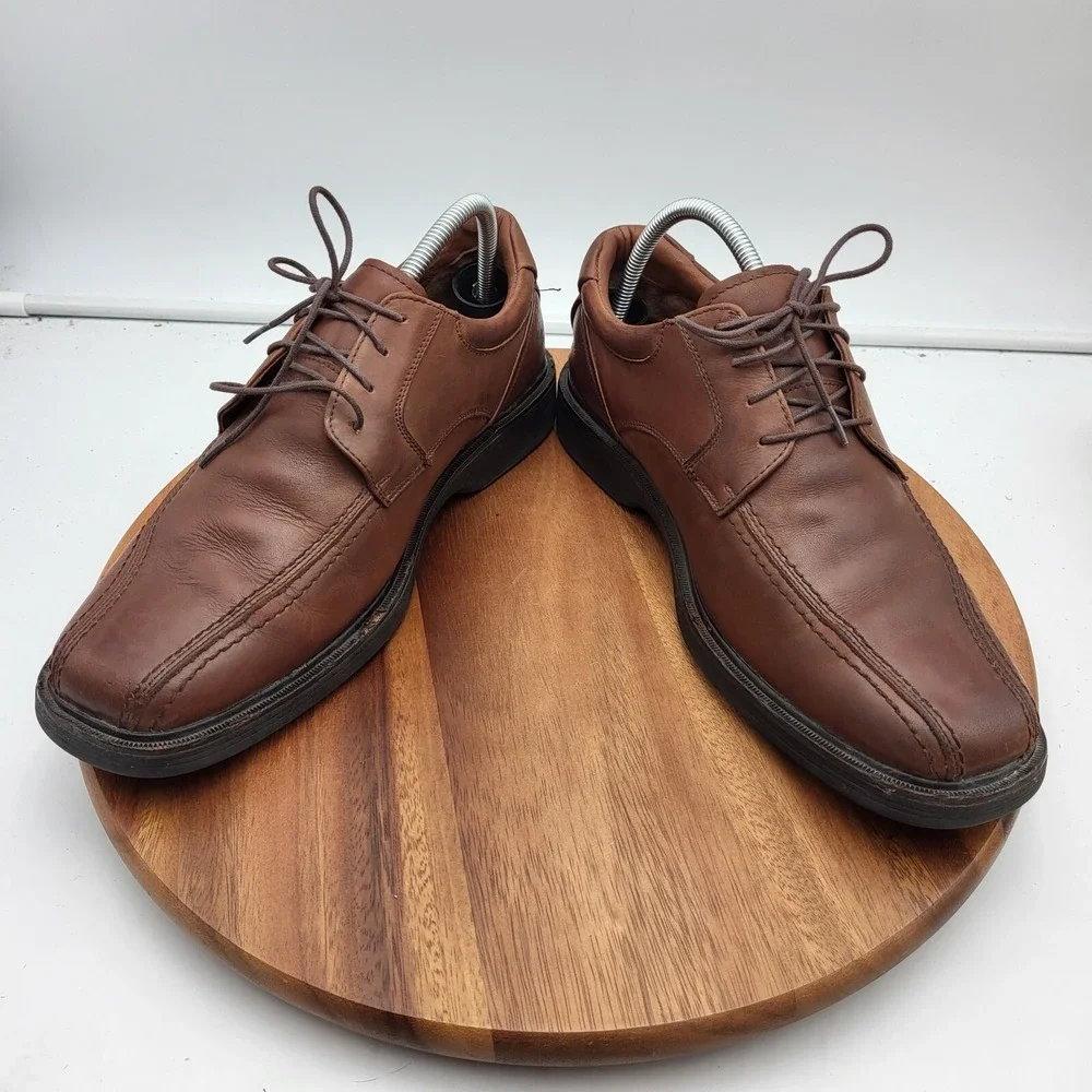 Johnston‎ & Murphy Shoes Mens Size 9 M Brown Sheepskin Waterproof XC4 Oxfords